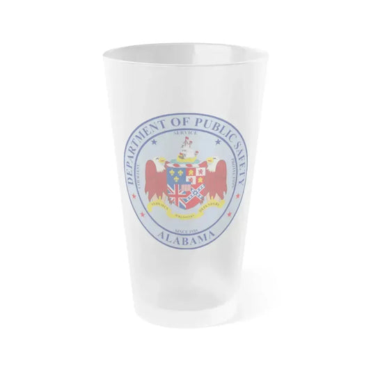 Alabama Department of Public Safety - Frosted Pint Glass 16oz 16oz Frosted - Go Mug Yourself