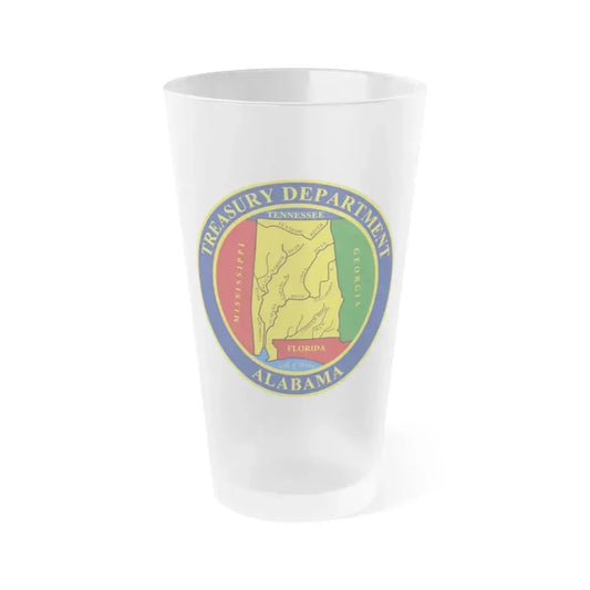 Alabama Treasury Department - Frosted Pint Glass 16oz 16oz Frosted - Go Mug Yourself