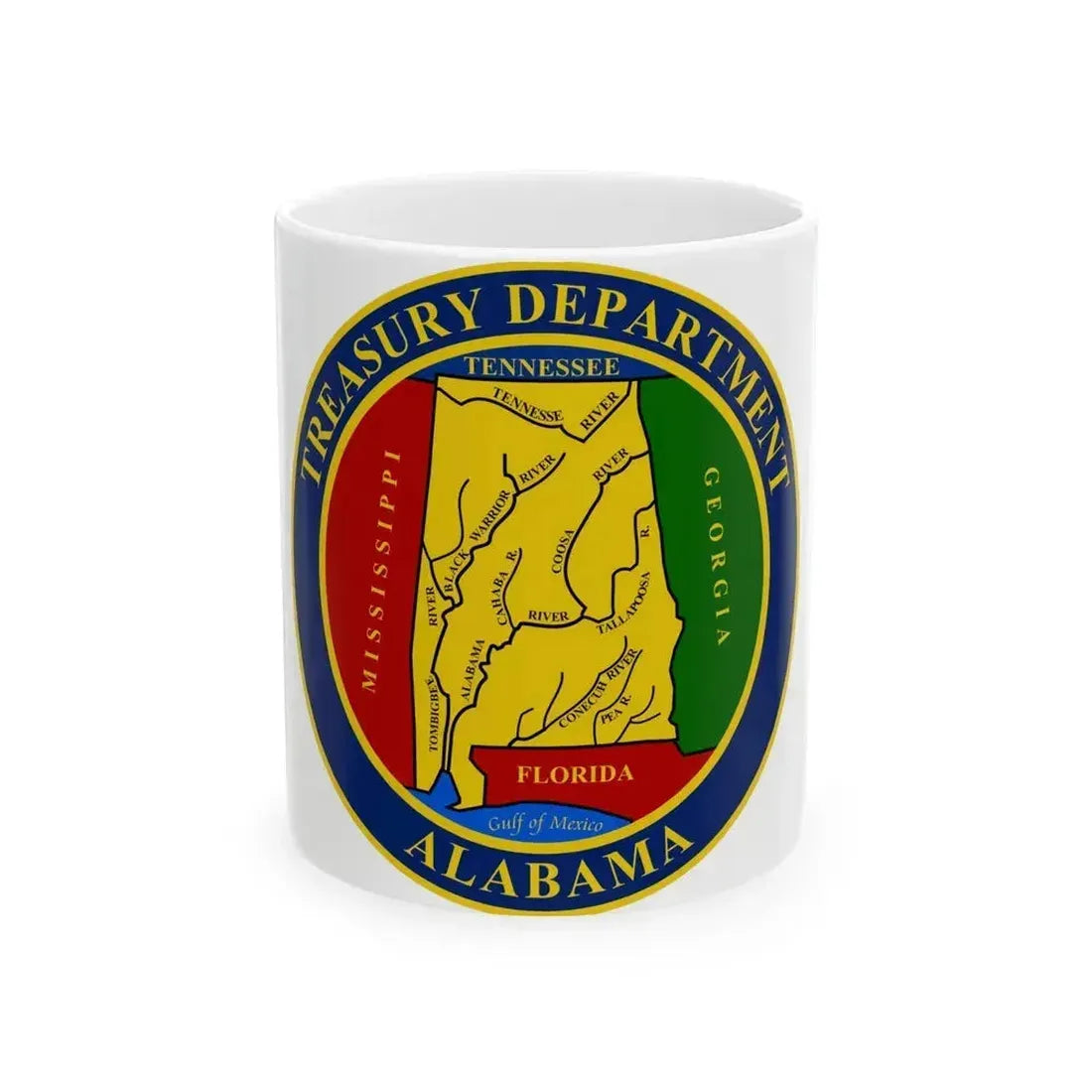 Alabama Treasury Department - White Coffee Mug 11oz - Go Mug Yourself