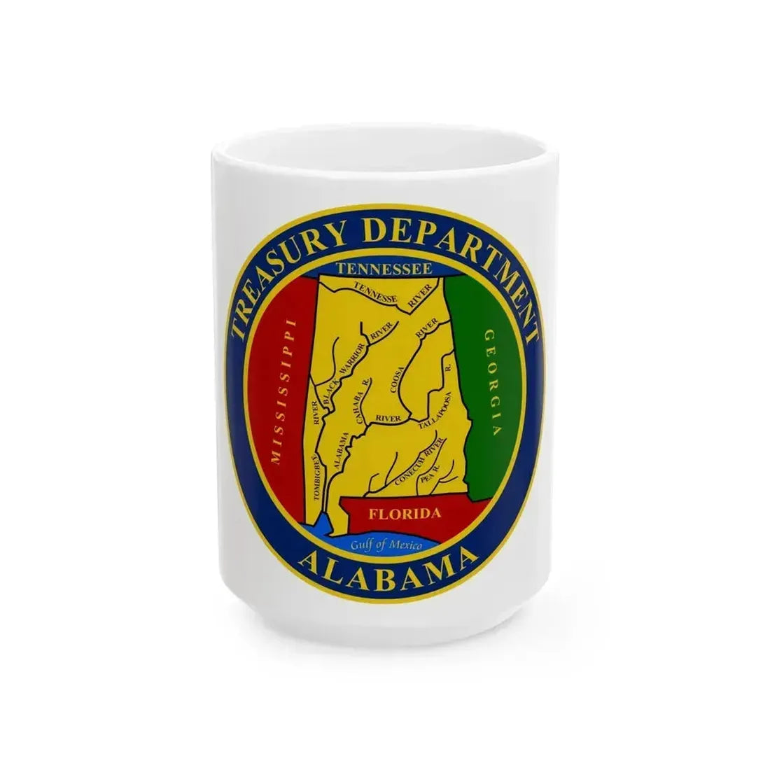 Alabama Treasury Department - White Coffee Mug 15oz - Go Mug Yourself