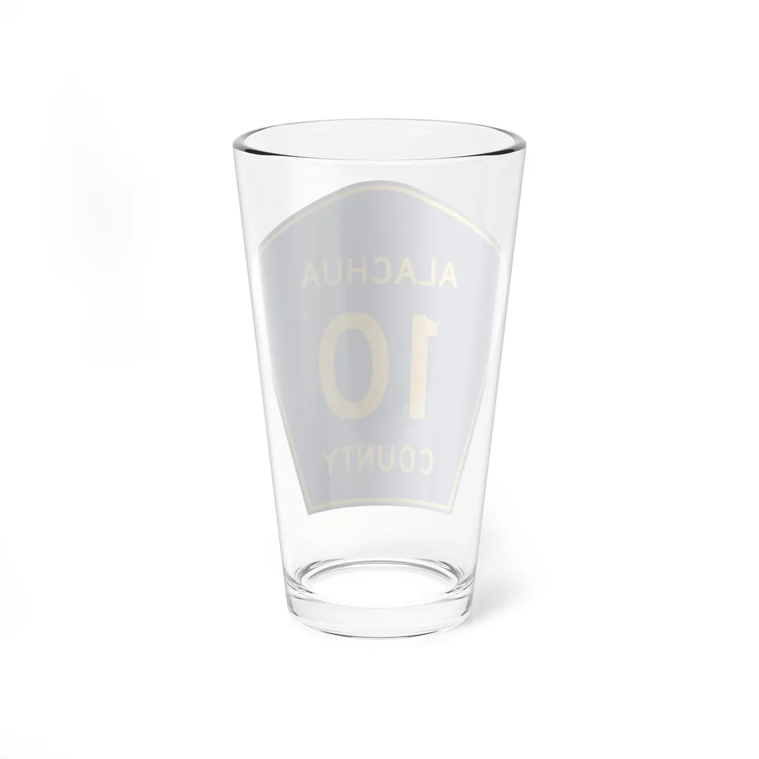 Alachua County 10 (Florida) (Road Sign) Pint Glass 16oz - Go Mug Yourself