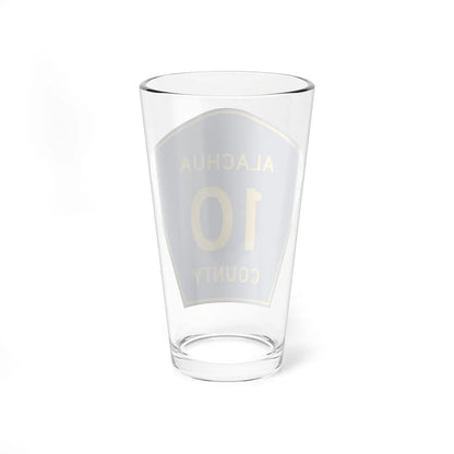 Alachua County 10 (Florida) (Road Sign) Pint Glass 16oz - Go Mug Yourself