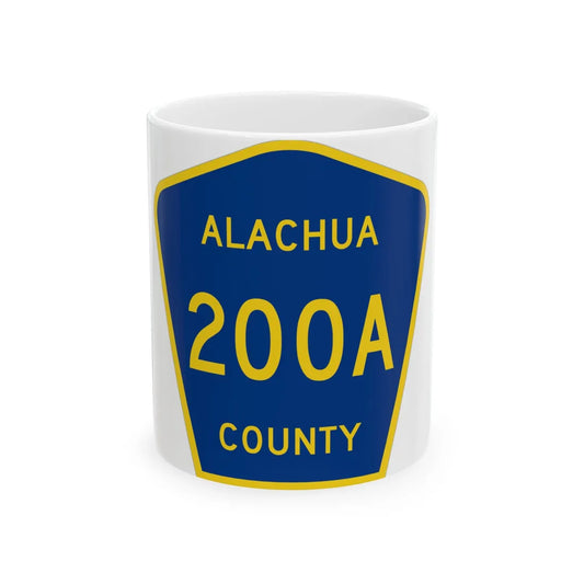 Alachua County 200A (Florida) (Road Sign) White Coffee Mug 11oz - Go Mug Yourself