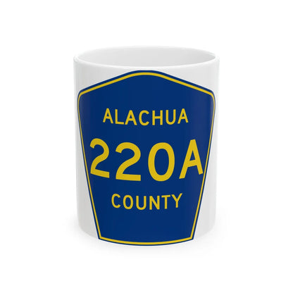 Alachua County 220A (Florida) (Road Sign) White Coffee Mug 11oz - Go Mug Yourself