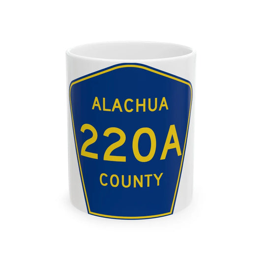 Alachua County 220A (Florida) (Road Sign) White Coffee Mug 11oz - Go Mug Yourself