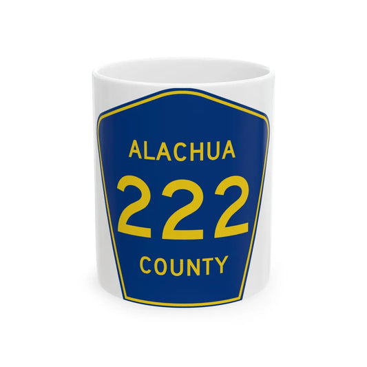 Alachua County 222 (Florida) (Road Sign) White Coffee Mug 11oz - Go Mug Yourself