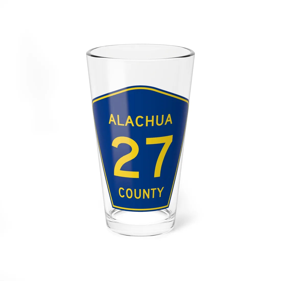 Alachua County 27 (Florida) (Road Sign) Pint Glass 16oz 16oz - Go Mug Yourself