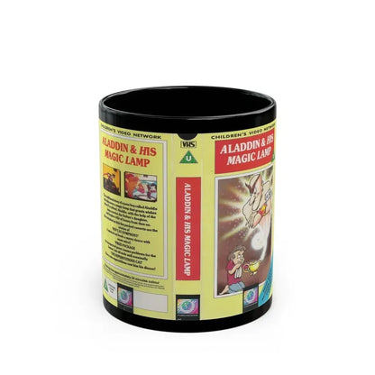ALADDIN AND HIS MAGIC LAMP (VHS COVER) - Black Coffee Mug 11oz - Go Mug Yourself