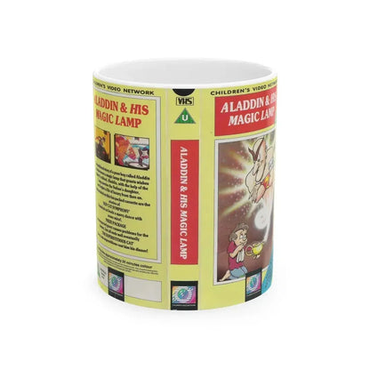 ALADDIN AND HIS MAGIC LAMP (VHS COVER) - White Coffee Mug 11oz - Go Mug Yourself