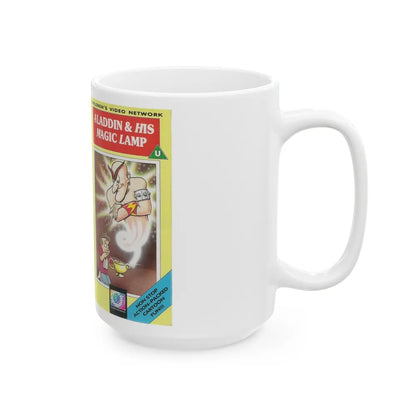 ALADDIN AND HIS MAGIC LAMP (VHS COVER) - White Coffee Mug-Go Mug Yourself