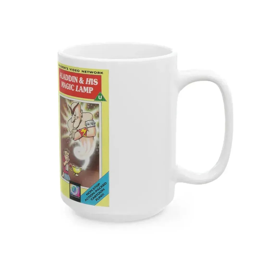 ALADDIN AND HIS MAGIC LAMP (VHS COVER) - White Coffee Mug - Go Mug Yourself