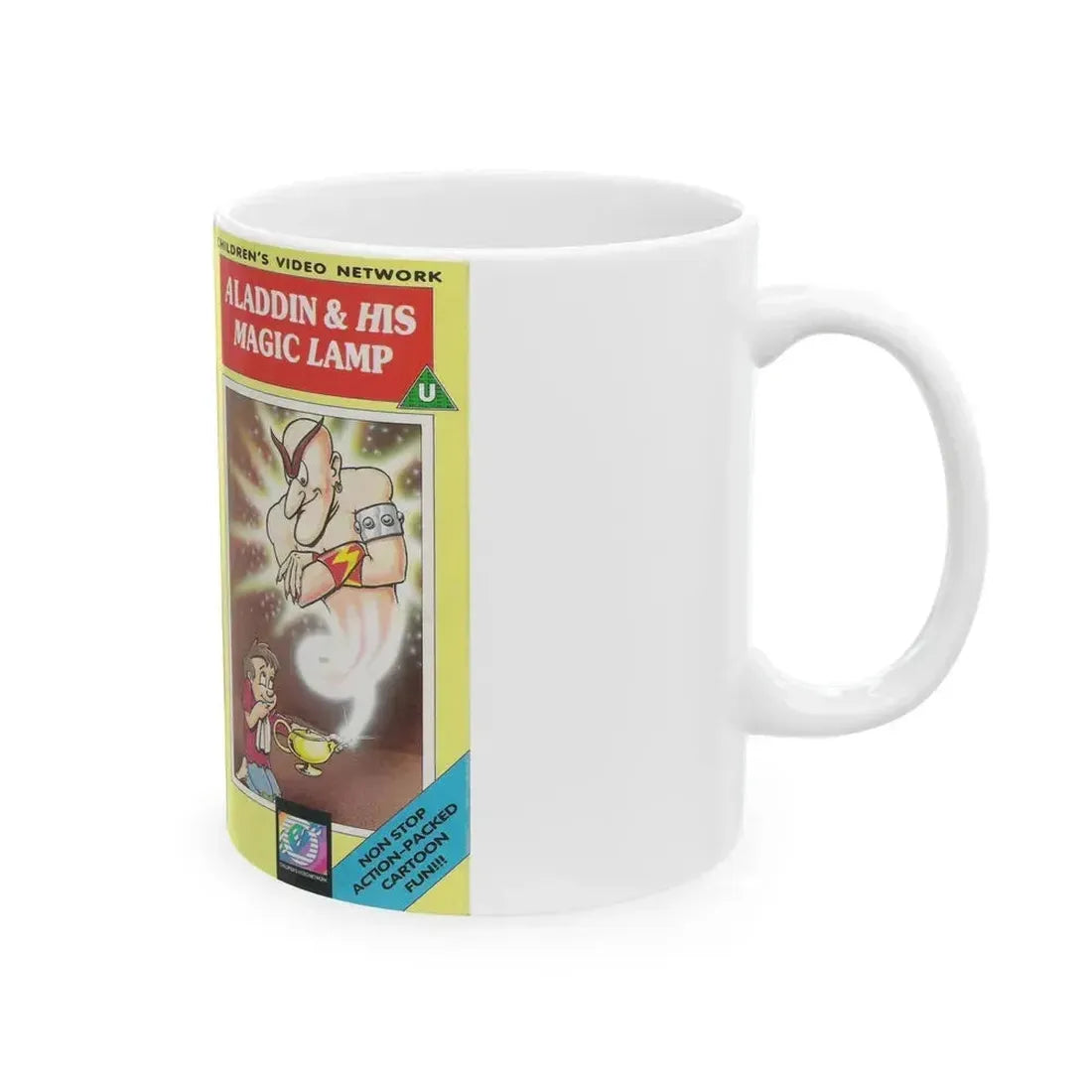 ALADDIN AND HIS MAGIC LAMP (VHS COVER) - White Coffee Mug - Go Mug Yourself