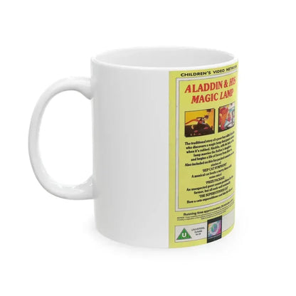 ALADDIN AND HIS MAGIC LAMP (VHS COVER) - White Coffee Mug - Go Mug Yourself