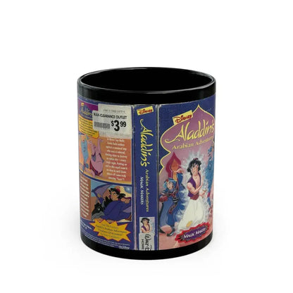ALADDINS ARABIAN ADVENTURES MAGIC MAKERS (VHS COVER) - Black Coffee Mug 11oz - Go Mug Yourself