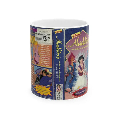 ALADDINS ARABIAN ADVENTURES MAGIC MAKERS (VHS COVER) - White Coffee Mug 11oz - Go Mug Yourself