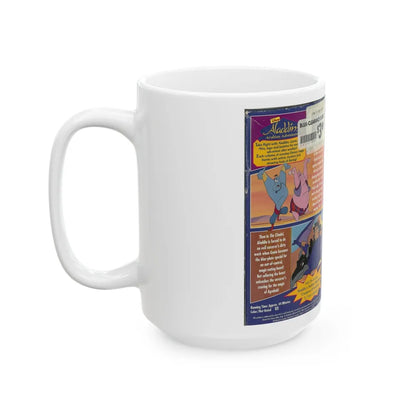 ALADDINS ARABIAN ADVENTURES MAGIC MAKERS (VHS COVER) - White Coffee Mug-Go Mug Yourself