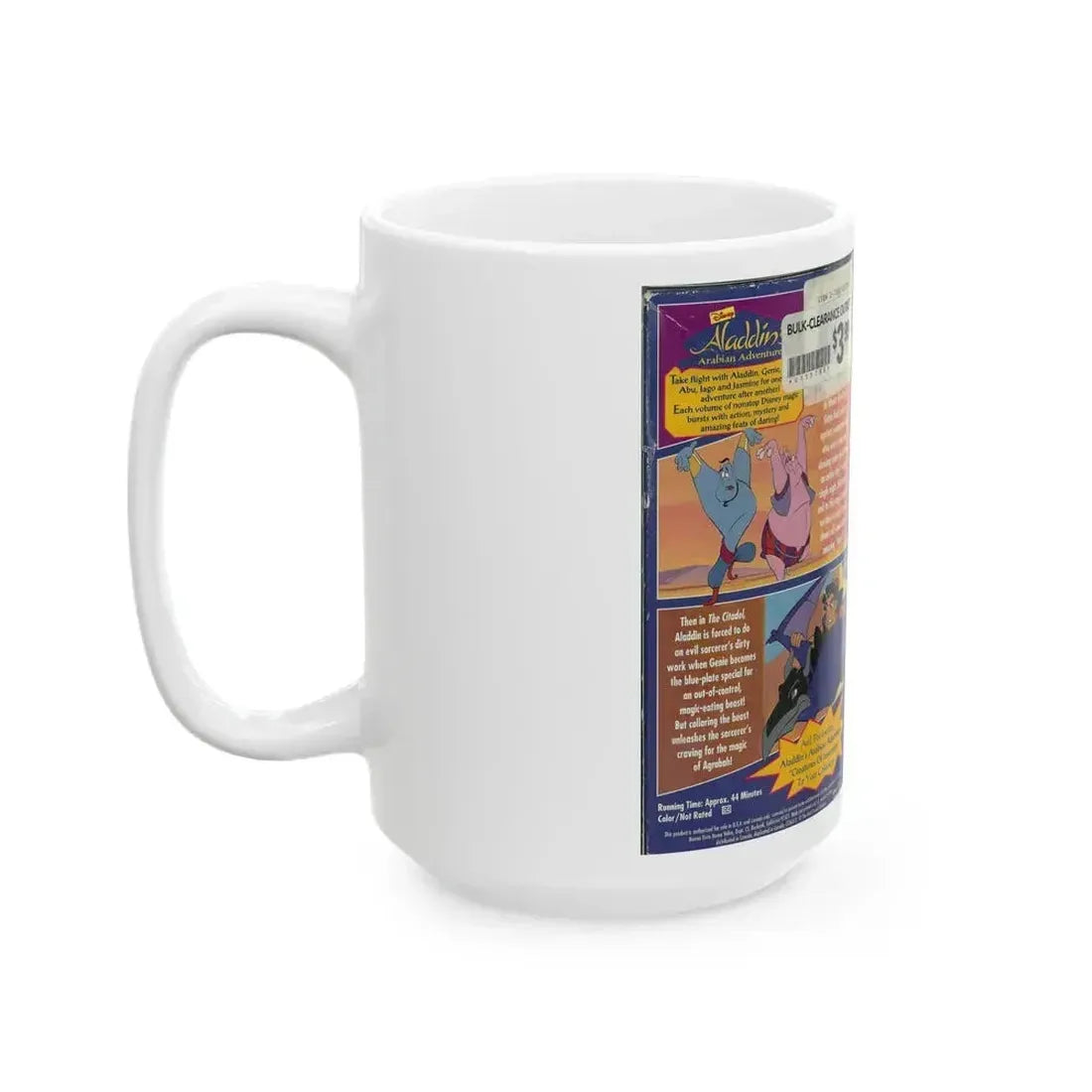 ALADDINS ARABIAN ADVENTURES MAGIC MAKERS (VHS COVER) - White Coffee Mug - Go Mug Yourself