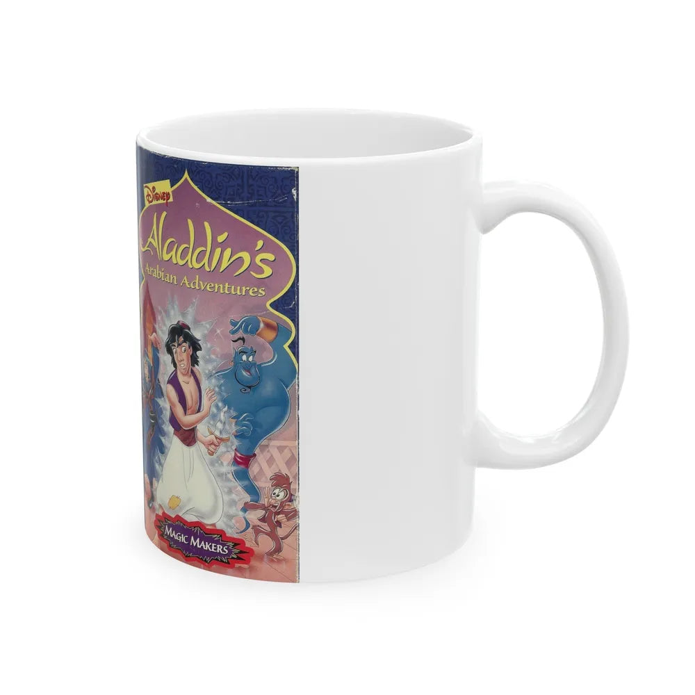 ALADDINS ARABIAN ADVENTURES MAGIC MAKERS (VHS COVER) - White Coffee Mug-Go Mug Yourself