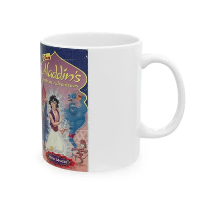 ALADDINS ARABIAN ADVENTURES MAGIC MAKERS (VHS COVER) - White Coffee Mug - Go Mug Yourself