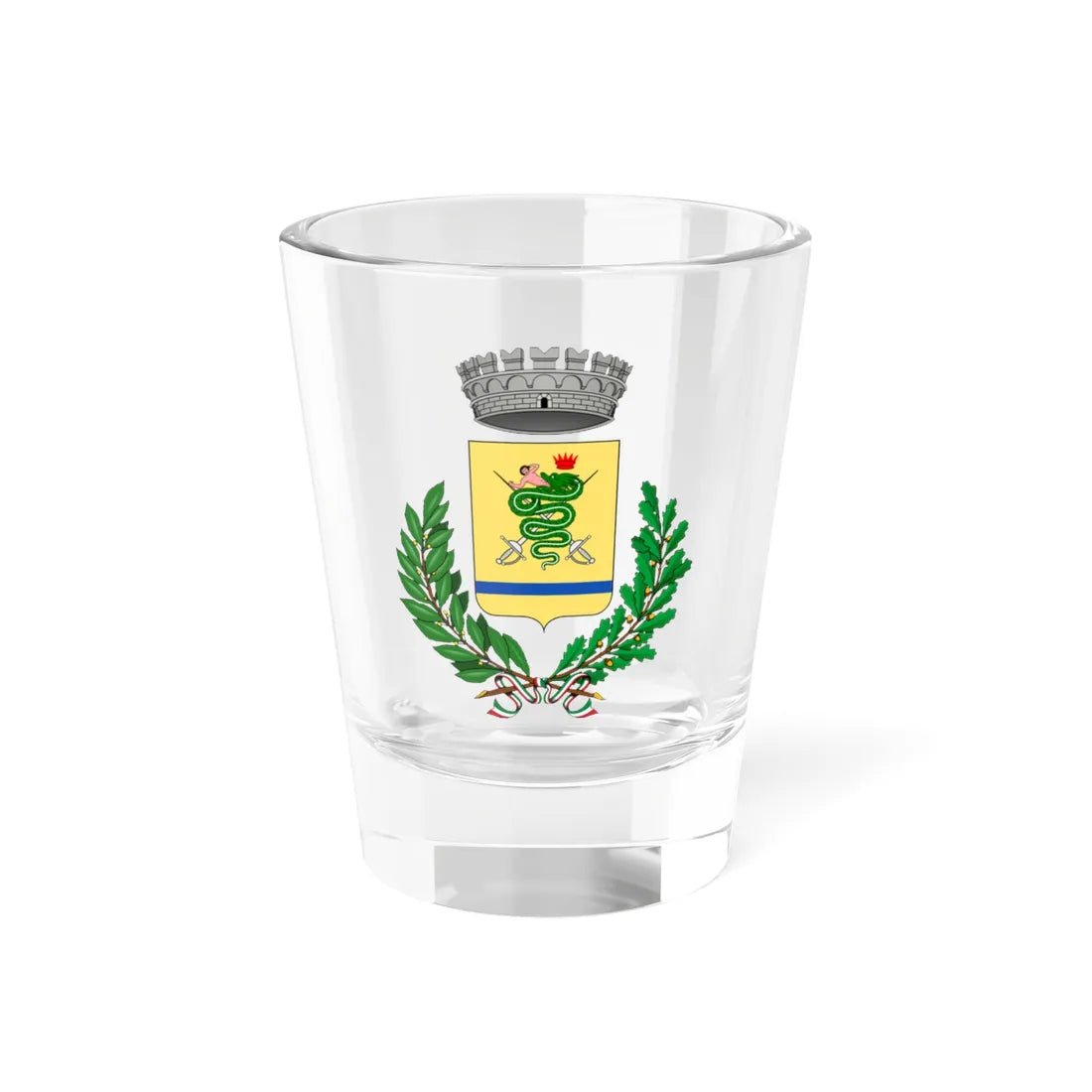 Alagna-Stema (Italy) (Coat of Arms) Shot Glass 1.5oz 1.5oz - Go Mug Yourself