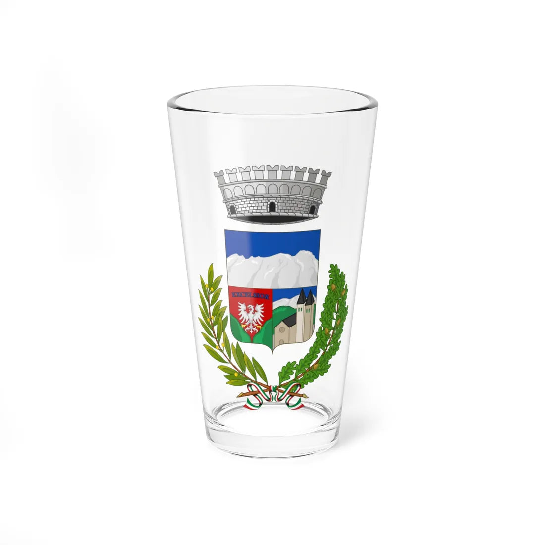 Alagna Valsesia-Stemma 2021- (Italy) (Coat of Arms) Pint Glass 16oz 16oz - Go Mug Yourself