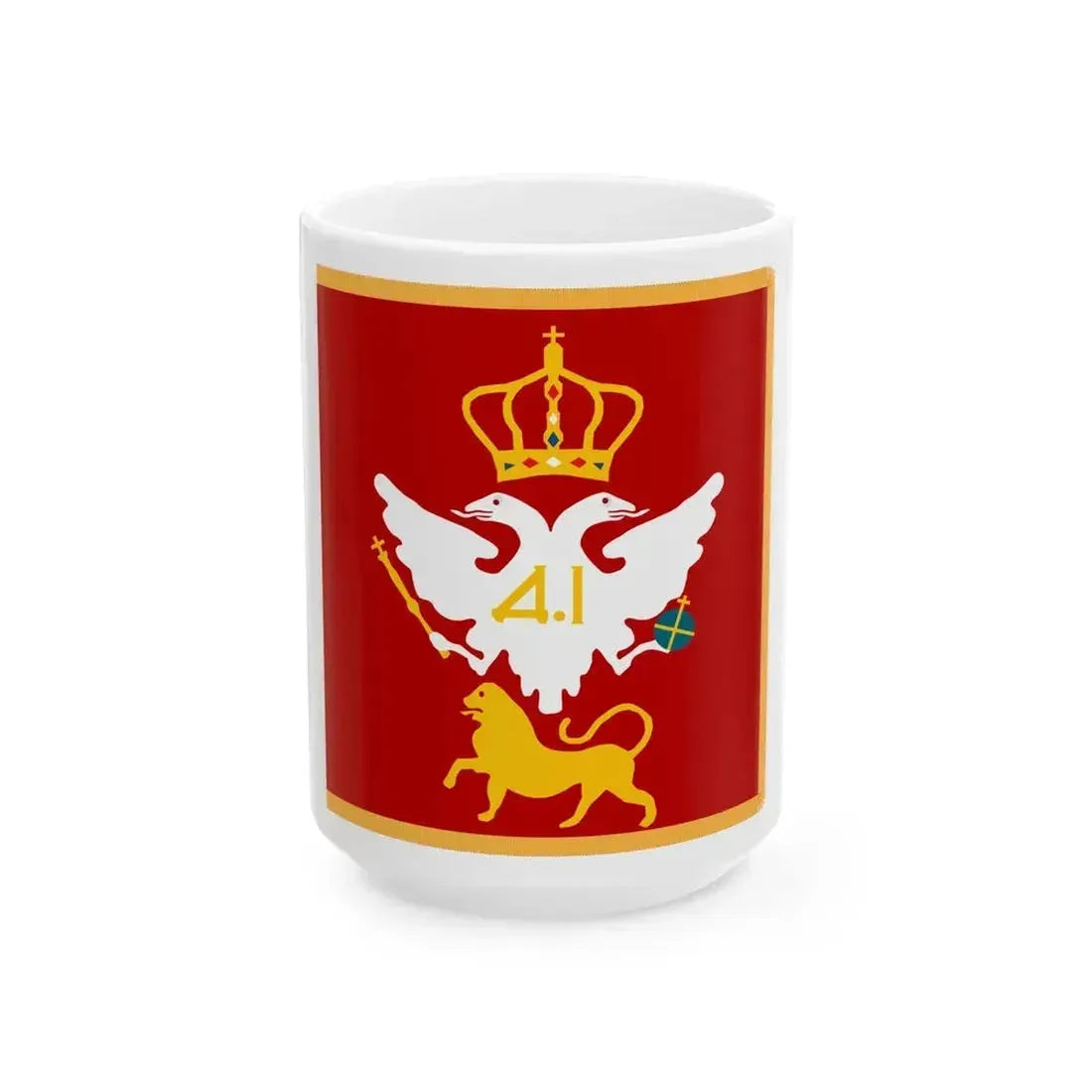 Alaj-barjak of Prince Danilo I 1858 (Montenegro) White Coffee Mug 15oz - Go Mug Yourself