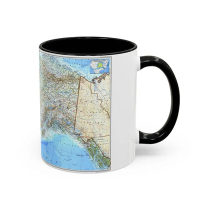 Alaska 1 (1994) (Map) Accent Coffee Mug-Go Mug Yourself