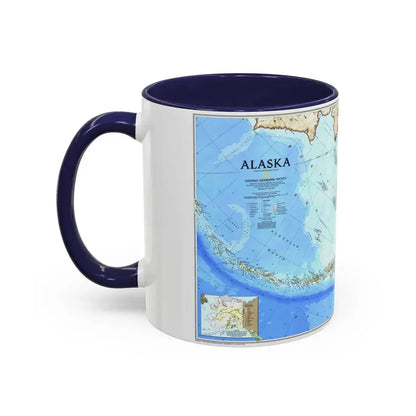 Alaska 1 (1994) (Map) Accent Coffee Mug - Go Mug Yourself