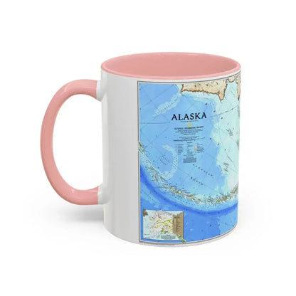 Alaska 1 (1994) (Map) Accent Coffee Mug - Go Mug Yourself