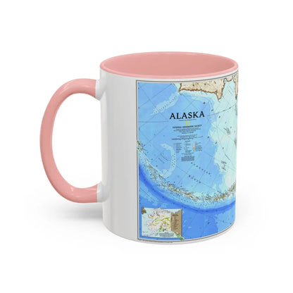 Alaska 1 (1994) (Map) Accent Coffee Mug-Go Mug Yourself