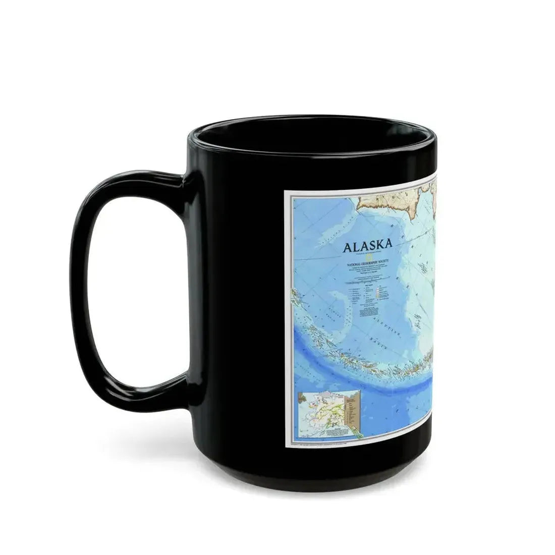 Alaska 1 (1994) (Map) Black Coffee Mug - Go Mug Yourself