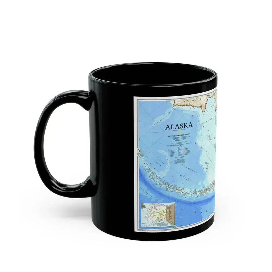 Alaska 1 (1994) (Map) Black Coffee Mug - Go Mug Yourself