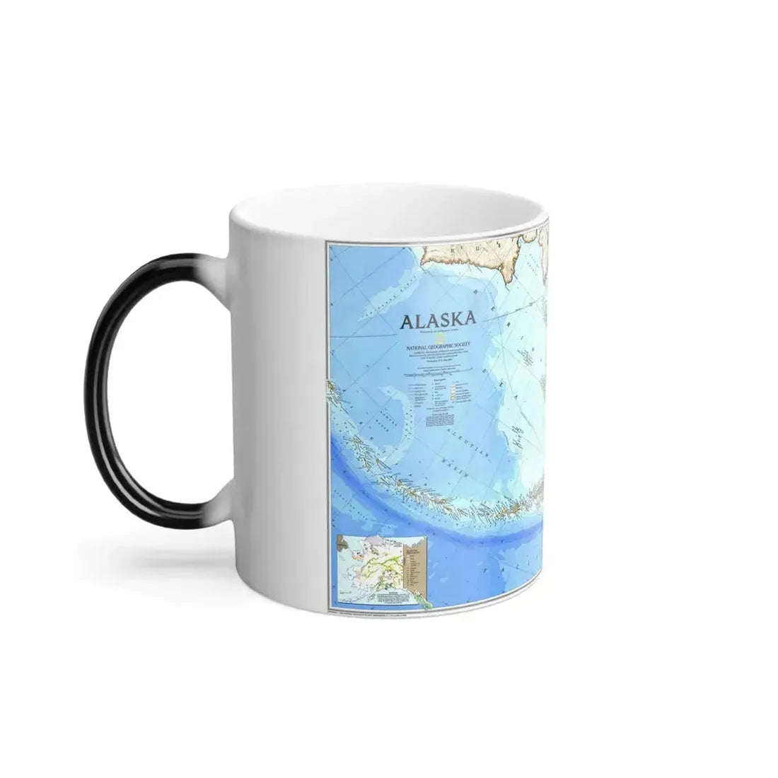 Alaska 1 (1994) (Map) Color Changing Mug 11oz - Go Mug Yourself