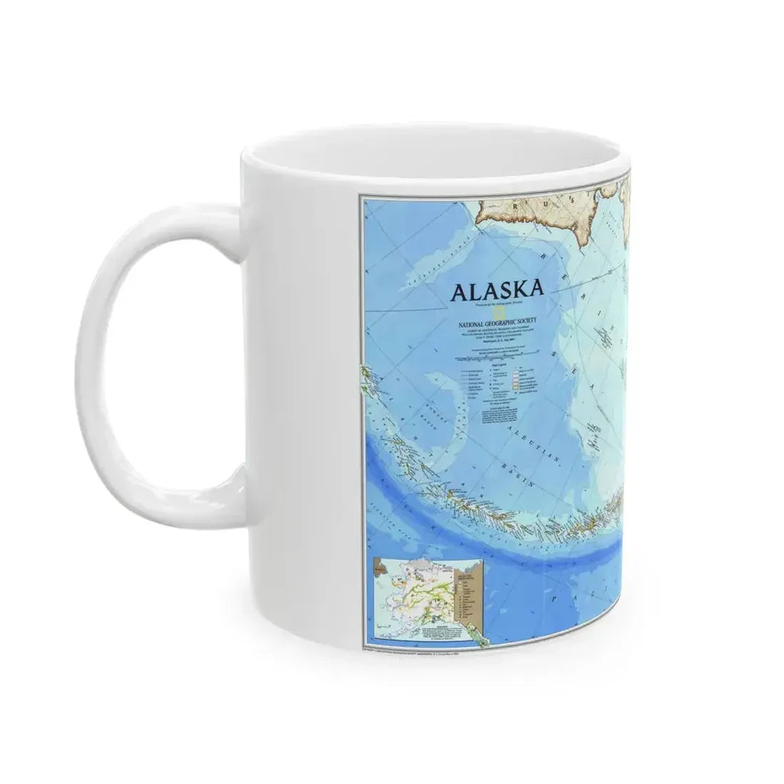 Alaska 1 (1994) (Map) White Coffee Mug - Go Mug Yourself