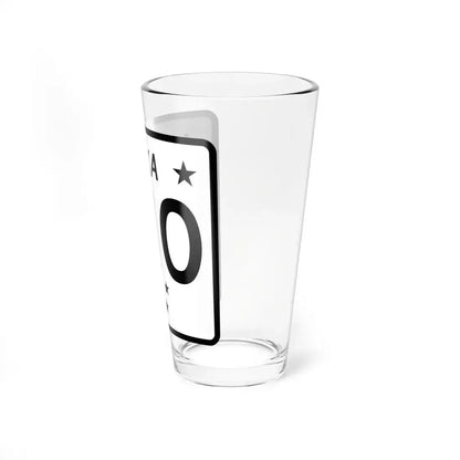 Alaska 10 shield (Alaska) (Road Sign) Pint Glass 16oz - Go Mug Yourself