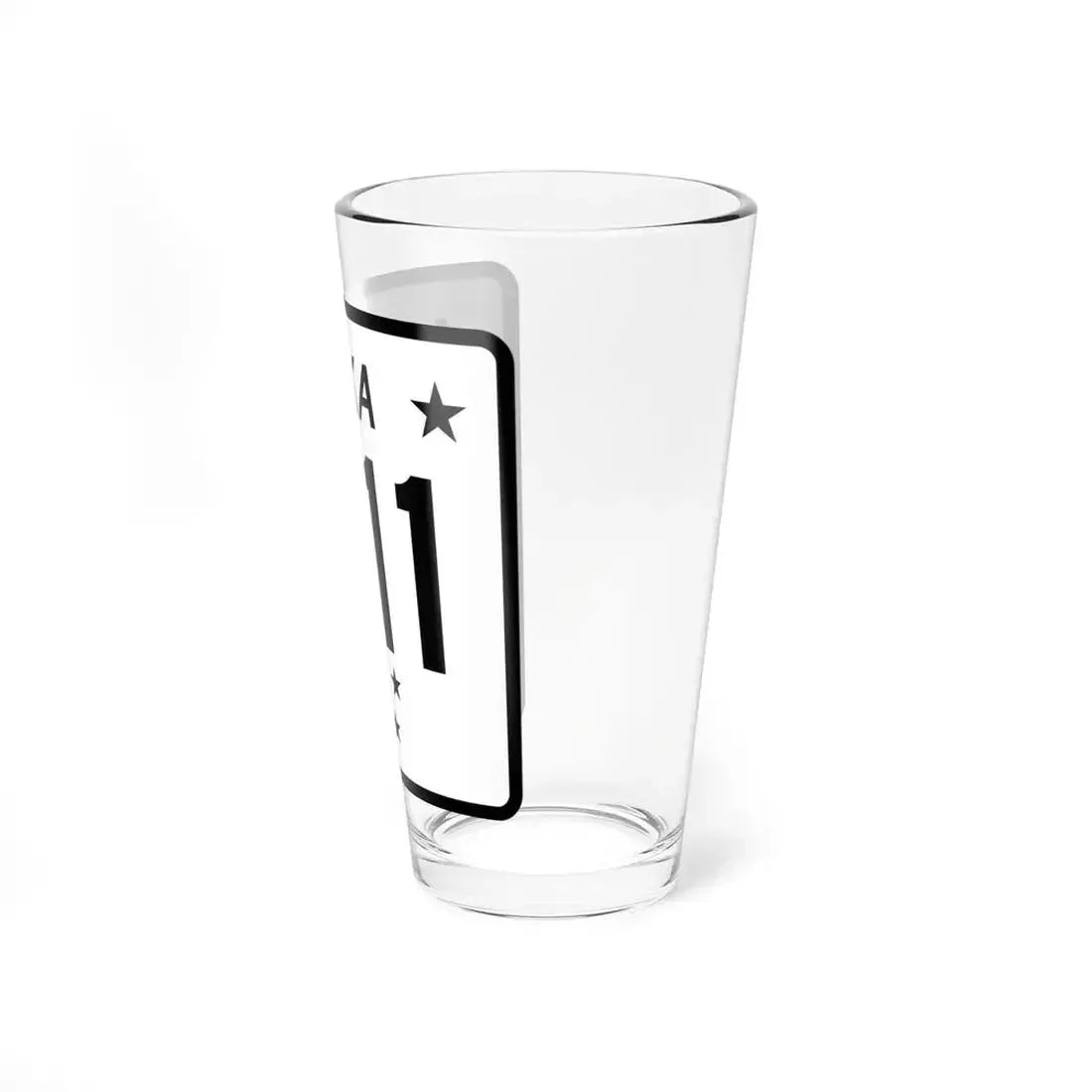 Alaska 11 shield (Alaska) (Road Sign) Pint Glass 16oz - Go Mug Yourself