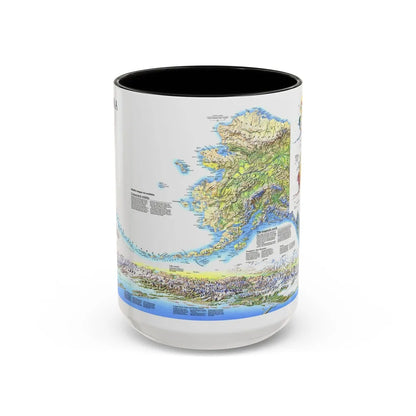 Alaska 2 (1994) (Map) Accent Coffee Mug-15oz-Black-Go Mug Yourself