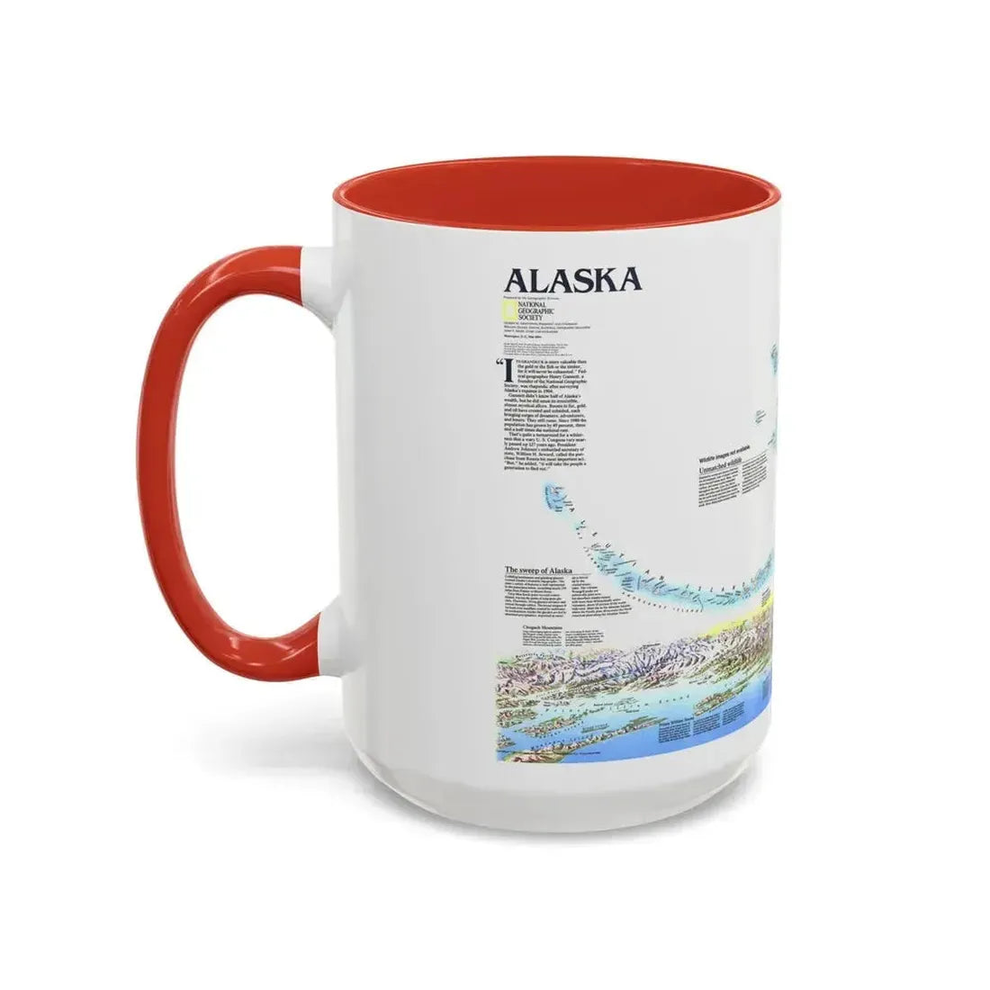 Alaska 2 (1994) (Map) Accent Coffee Mug - Go Mug Yourself