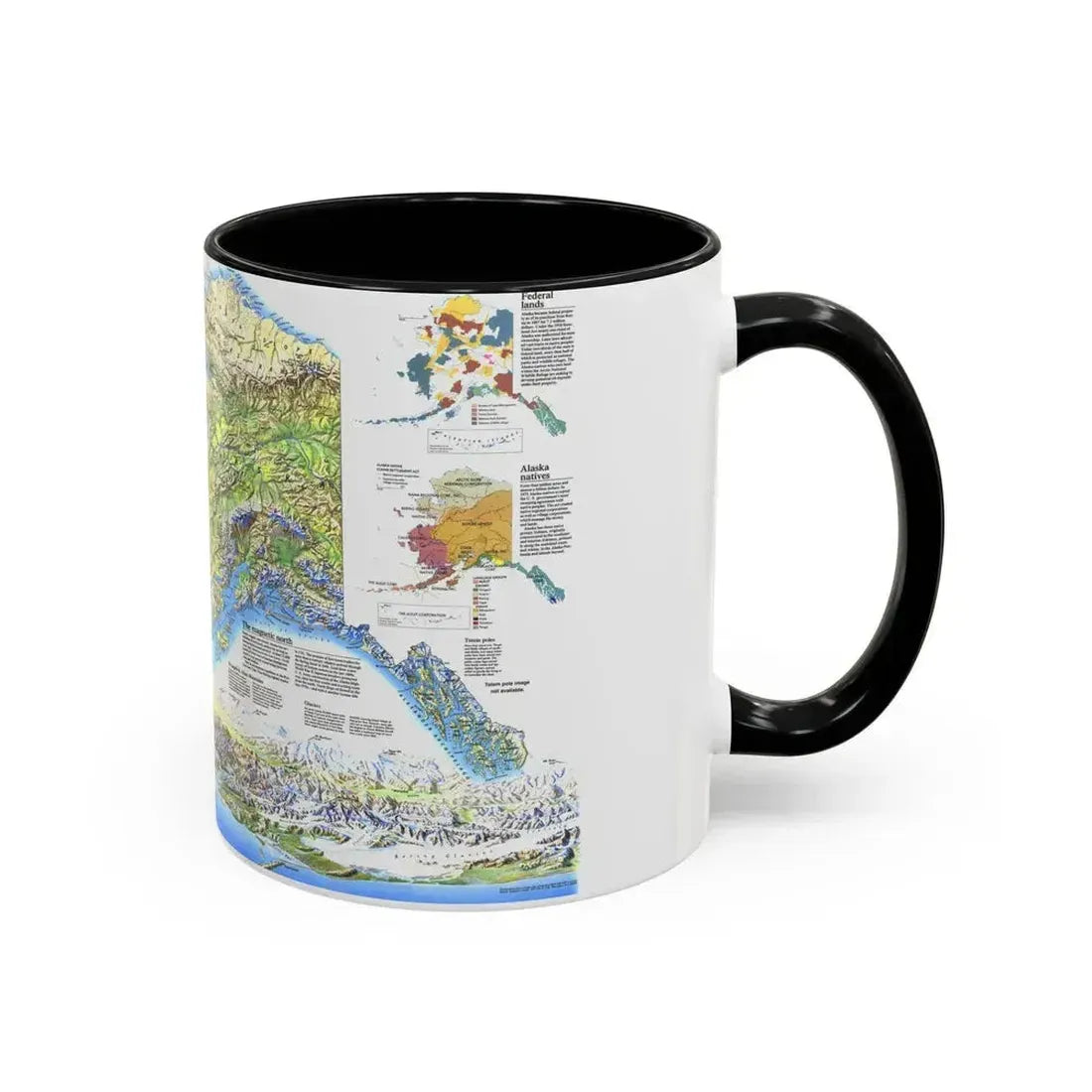 Alaska 2 (1994) (Map) Accent Coffee Mug - Go Mug Yourself