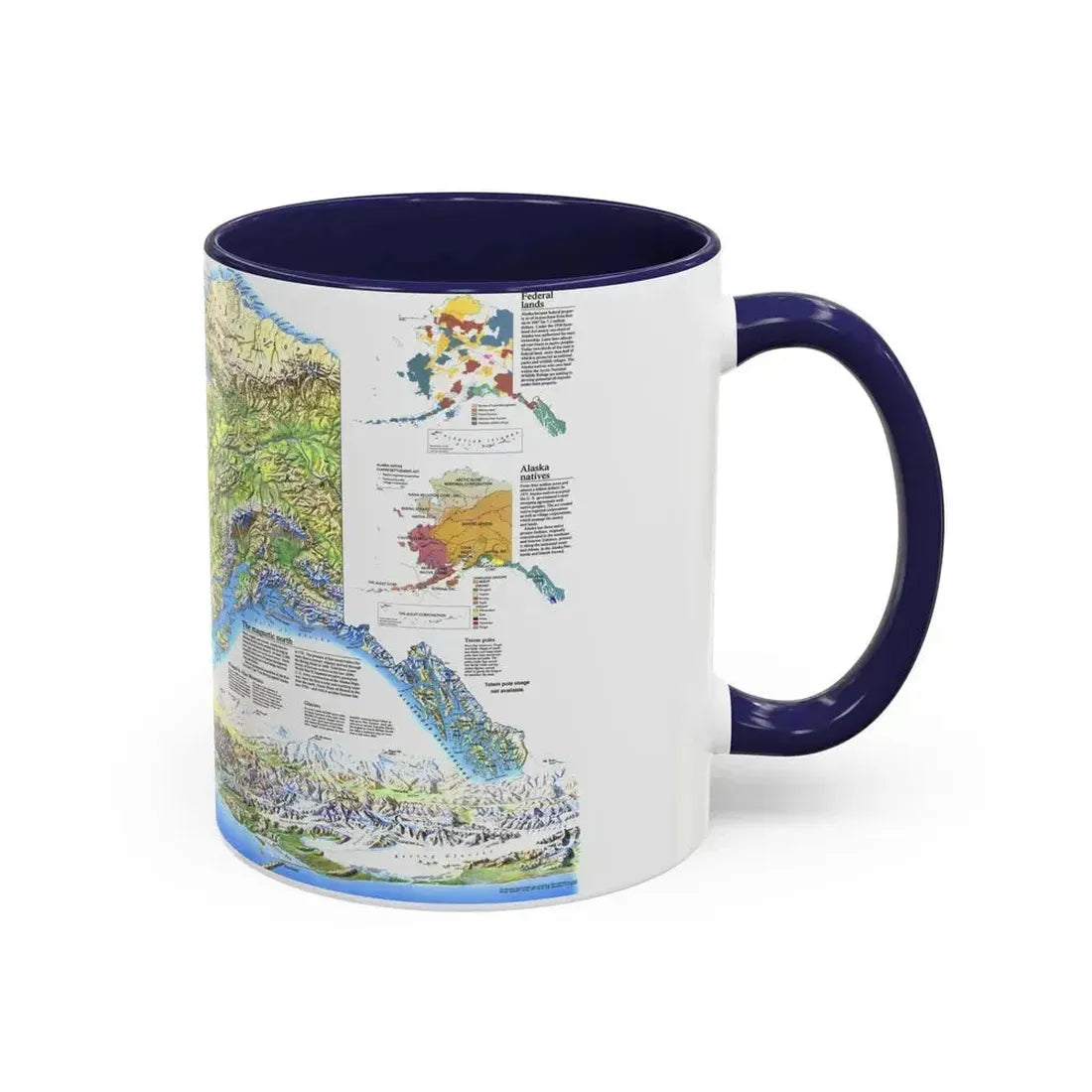 Alaska 2 (1994) (Map) Accent Coffee Mug - Go Mug Yourself