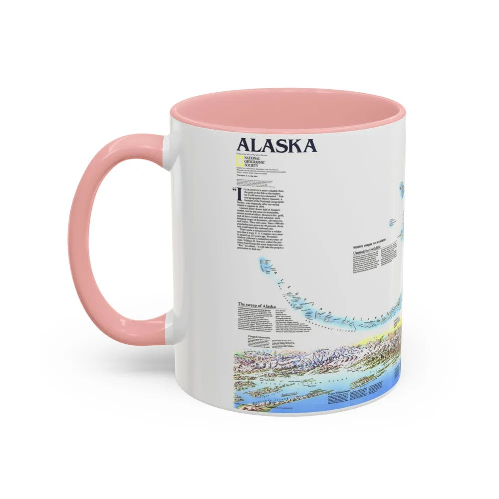 Alaska 2 (1994) (Map) Accent Coffee Mug-Go Mug Yourself