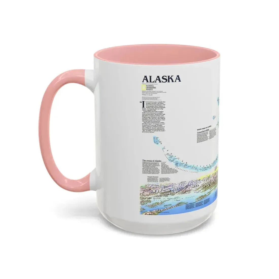 Alaska 2 (1994) (Map) Accent Coffee Mug - Go Mug Yourself