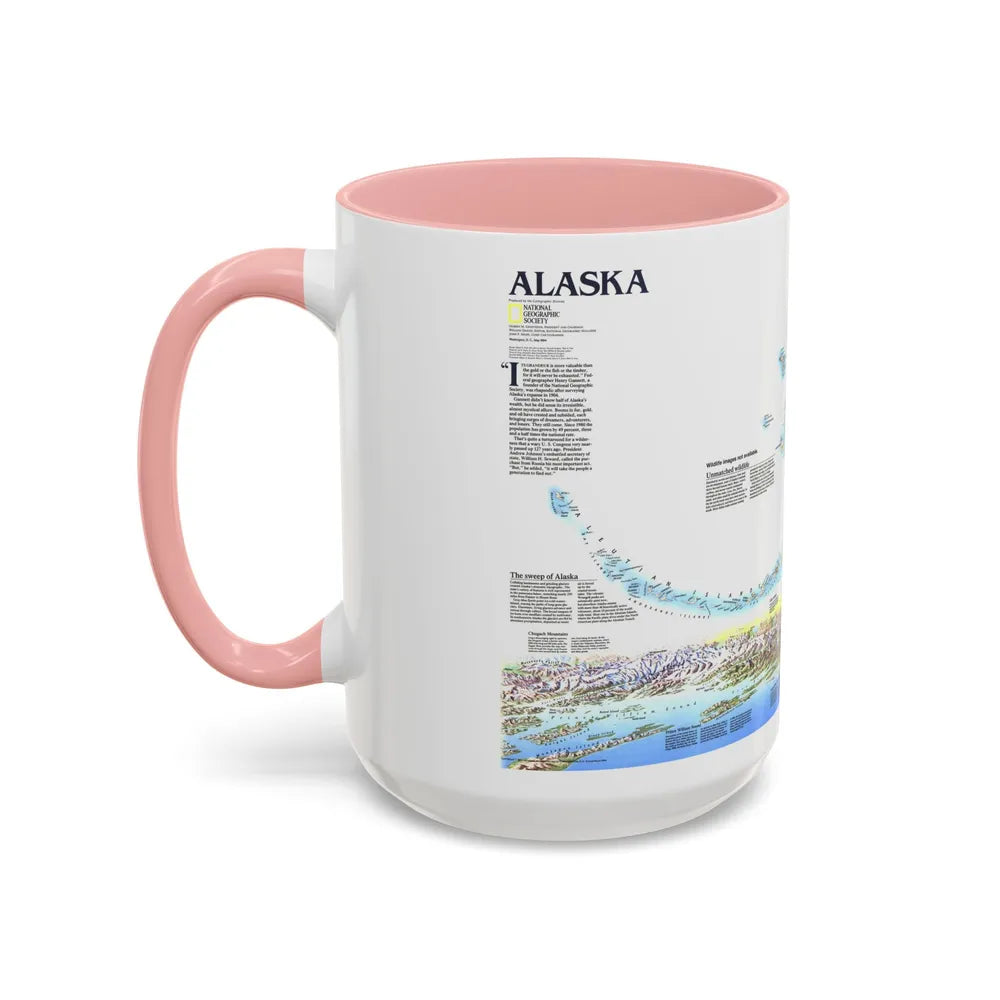 Alaska 2 (1994) (Map) Accent Coffee Mug-Go Mug Yourself