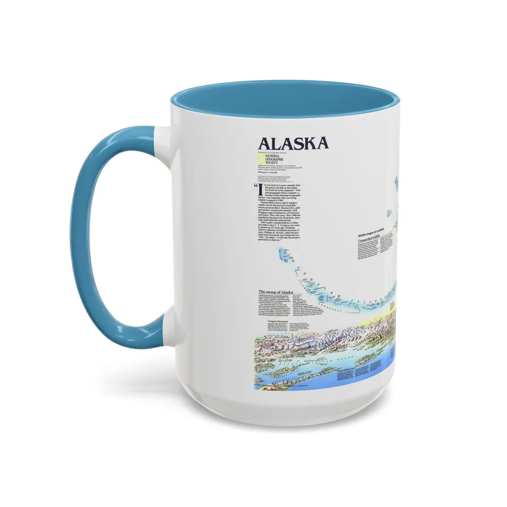 Alaska 2 (1994) (Map) Accent Coffee Mug-Go Mug Yourself