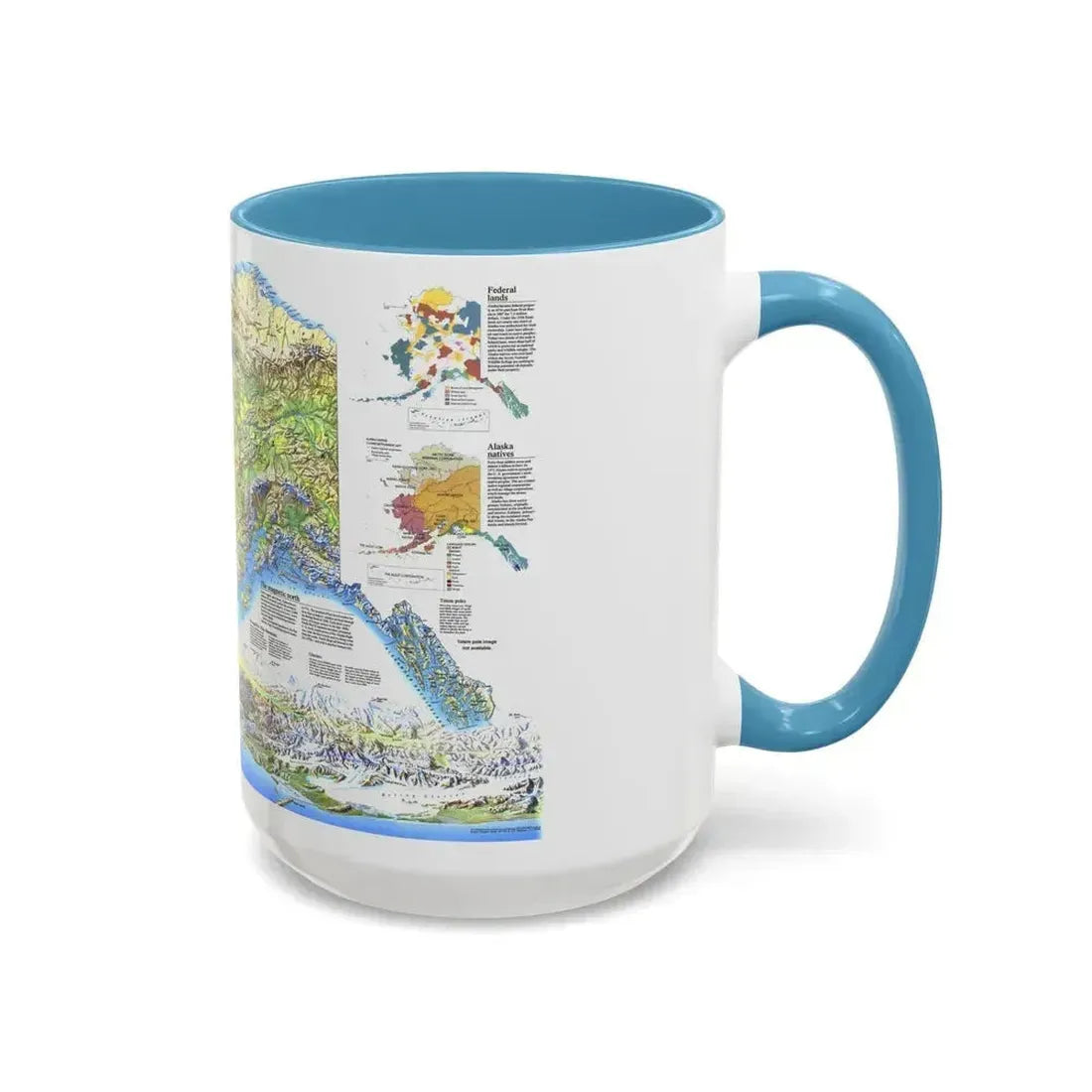 Alaska 2 (1994) (Map) Accent Coffee Mug - Go Mug Yourself