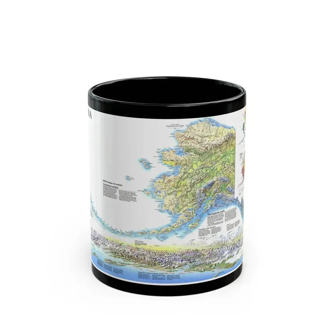 Alaska 2 (1994) (Map) Black Coffee Mug 11oz - Go Mug Yourself