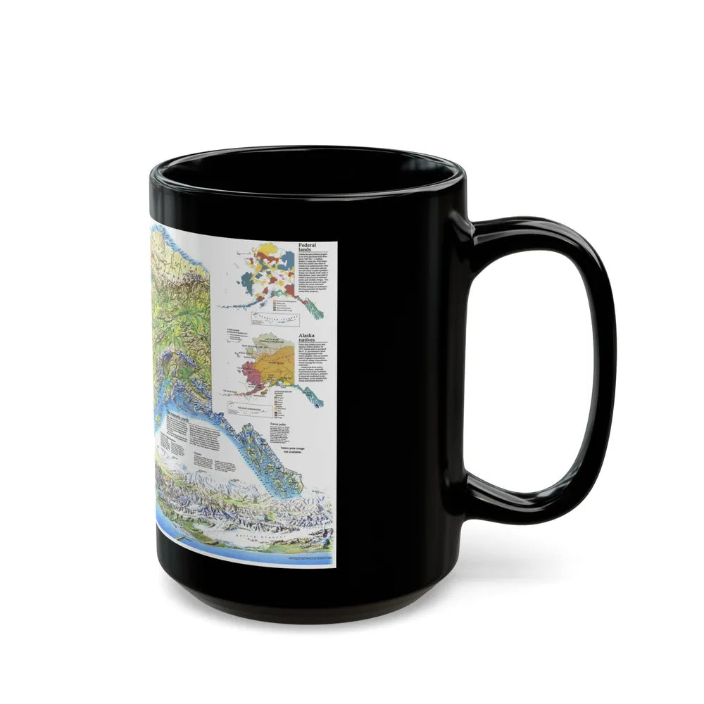 Alaska 2 (1994) (Map) Black Coffee Mug-Go Mug Yourself