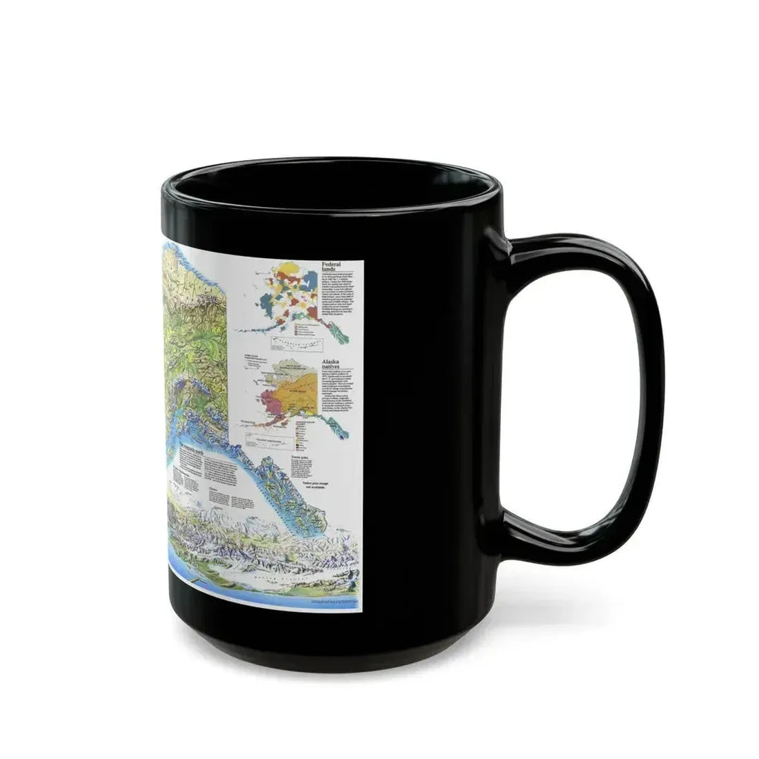Alaska 2 (1994) (Map) Black Coffee Mug - Go Mug Yourself
