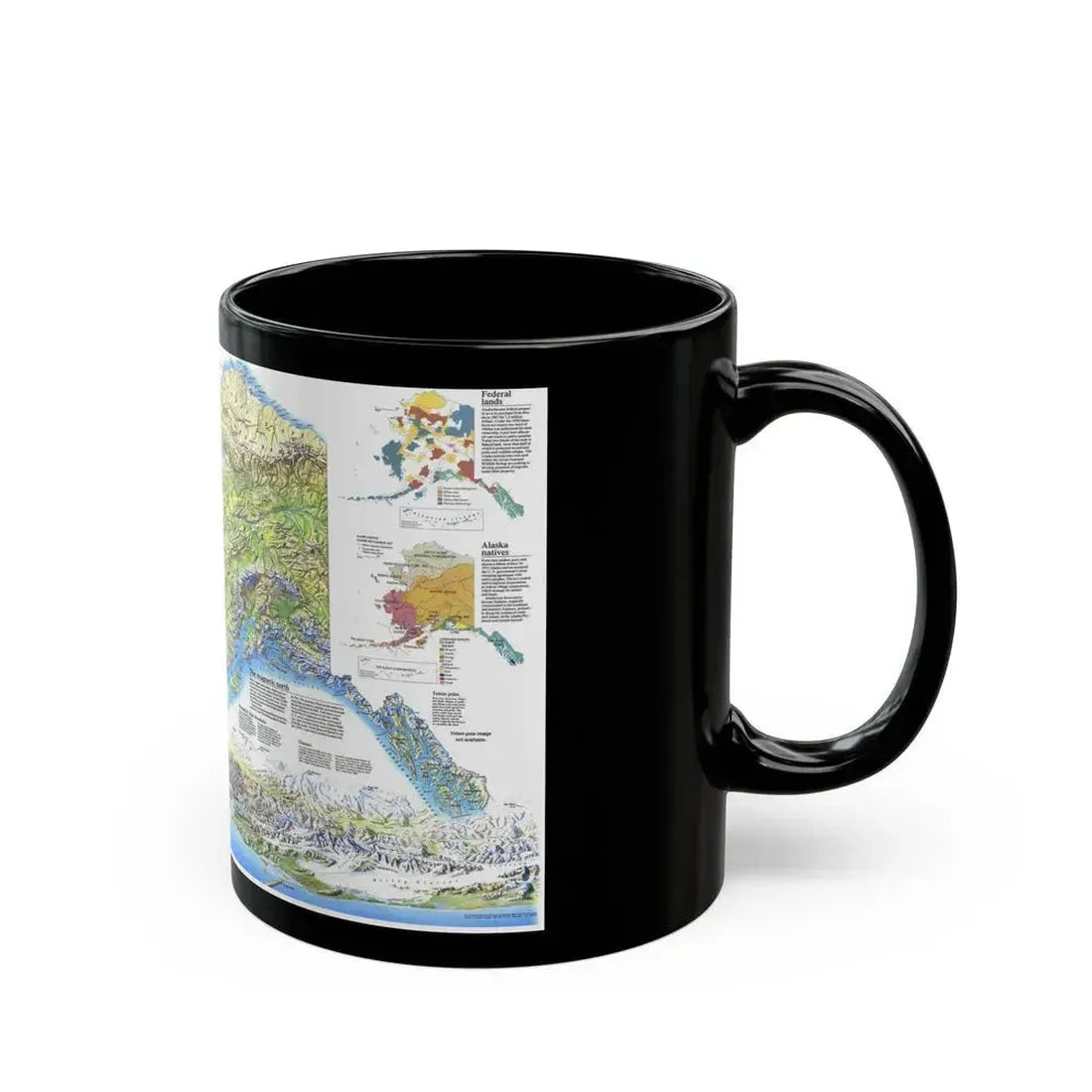 Alaska 2 (1994) (Map) Black Coffee Mug - Go Mug Yourself