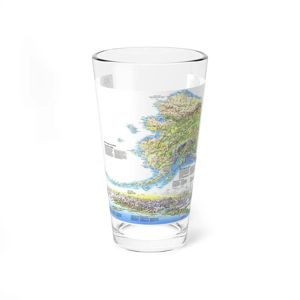 Alaska 2 (1994) (Map) Pint Glass 16oz-16oz-Go Mug Yourself